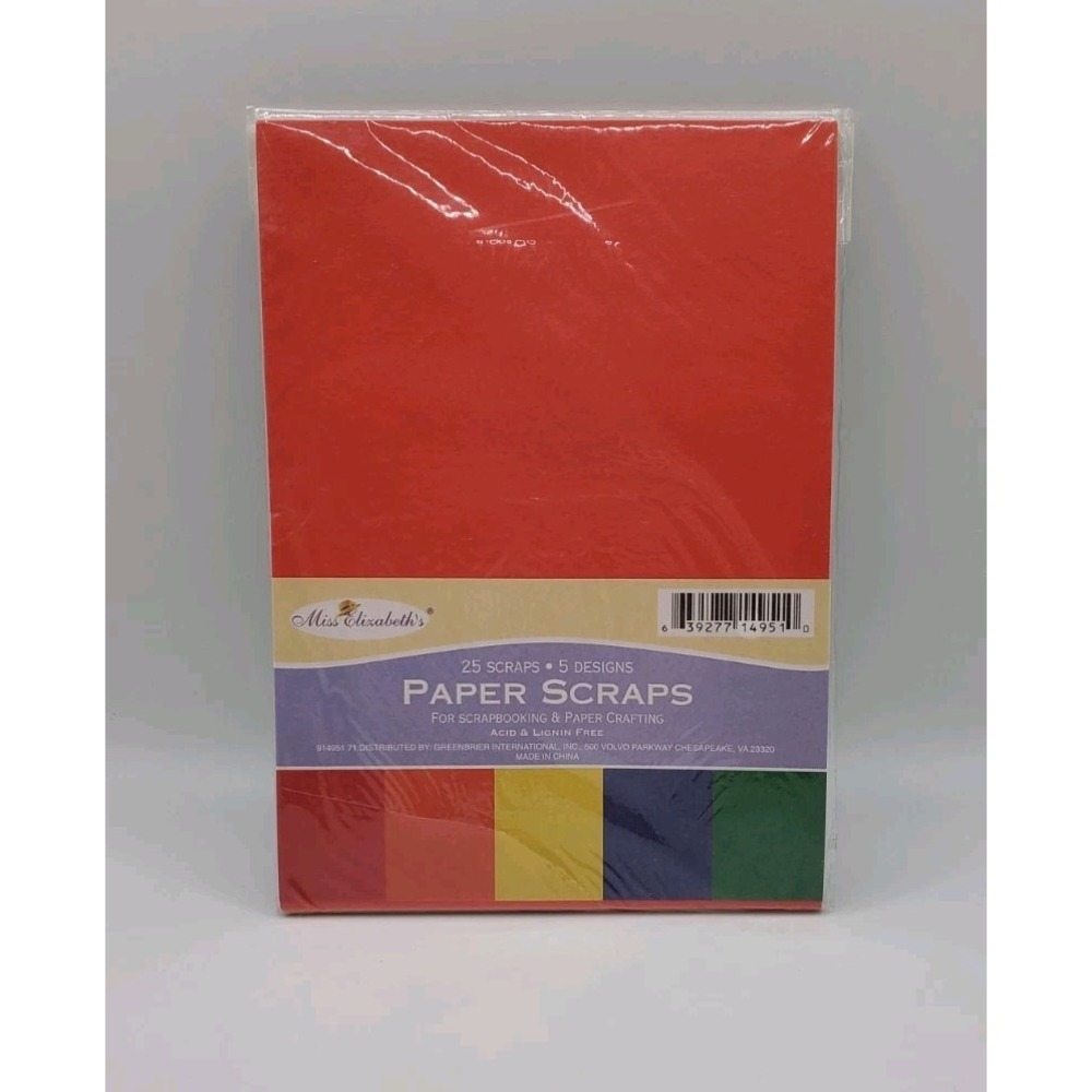 Miss Elizabeth's Paper Scraps, Scrap Paper